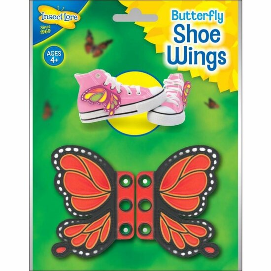 Butterfly shoe wings orange